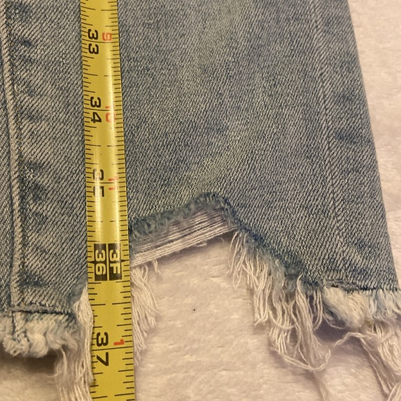 LOFT Size 2 High Waist Skinny Slim Pockets Light Blue Distressed Blue Jeans - Picture 9 of 14
